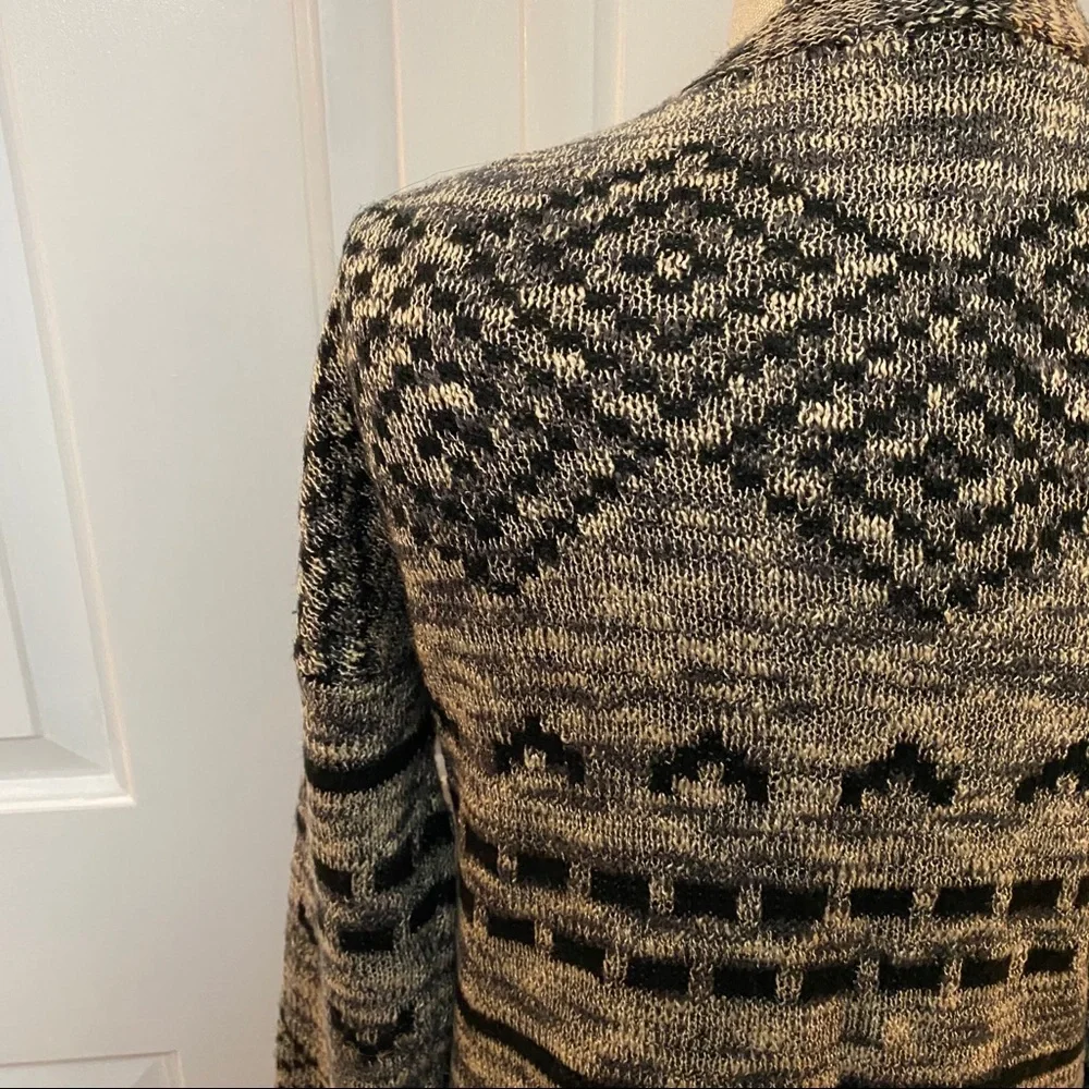 Maurices Southwestern Open Front Long Cardigan Size S